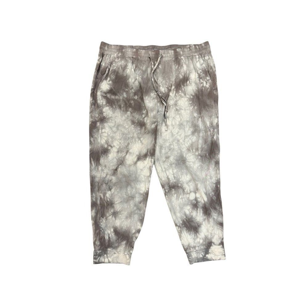 Torrid Relaxed Fit Jogger Stretch Challis Mid Rise Tie Dye Pant 3/3x